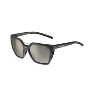 Black Matte Bollé ASTERIA Lifestyle Sunglasses | GBZHEA-824