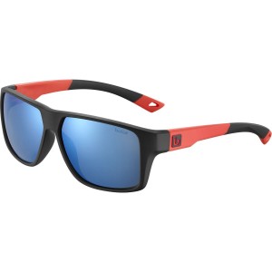 Black Red Matte Bollé BRECKEN FLOATABLE Sport Sunglasses | ZXQEFA-398