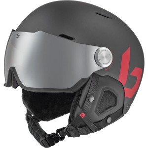 Titanium Red Matte Bollé MIGHT VISOR Ski Helmets | OKVGMQ-853