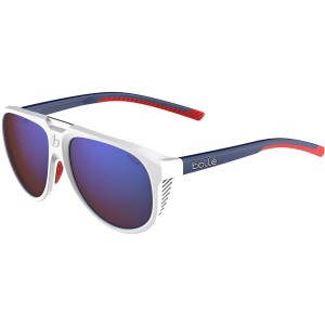 White Blue Red Matte Bollé EUPHORIA Lifestyle Sunglasses | EPLVRC-457