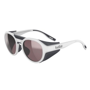 White Matte Bollé ASCENDER Sport Sunglasses | YMOAUE-432