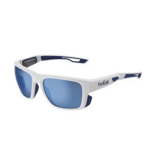 White Matte Navy Bollé AIRDRIFT Sport Sunglasses | SIRNDG-574