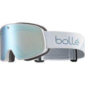 White Metallic Blue Matte Bollé NEVADA Ski Goggles | PJAKGD-768