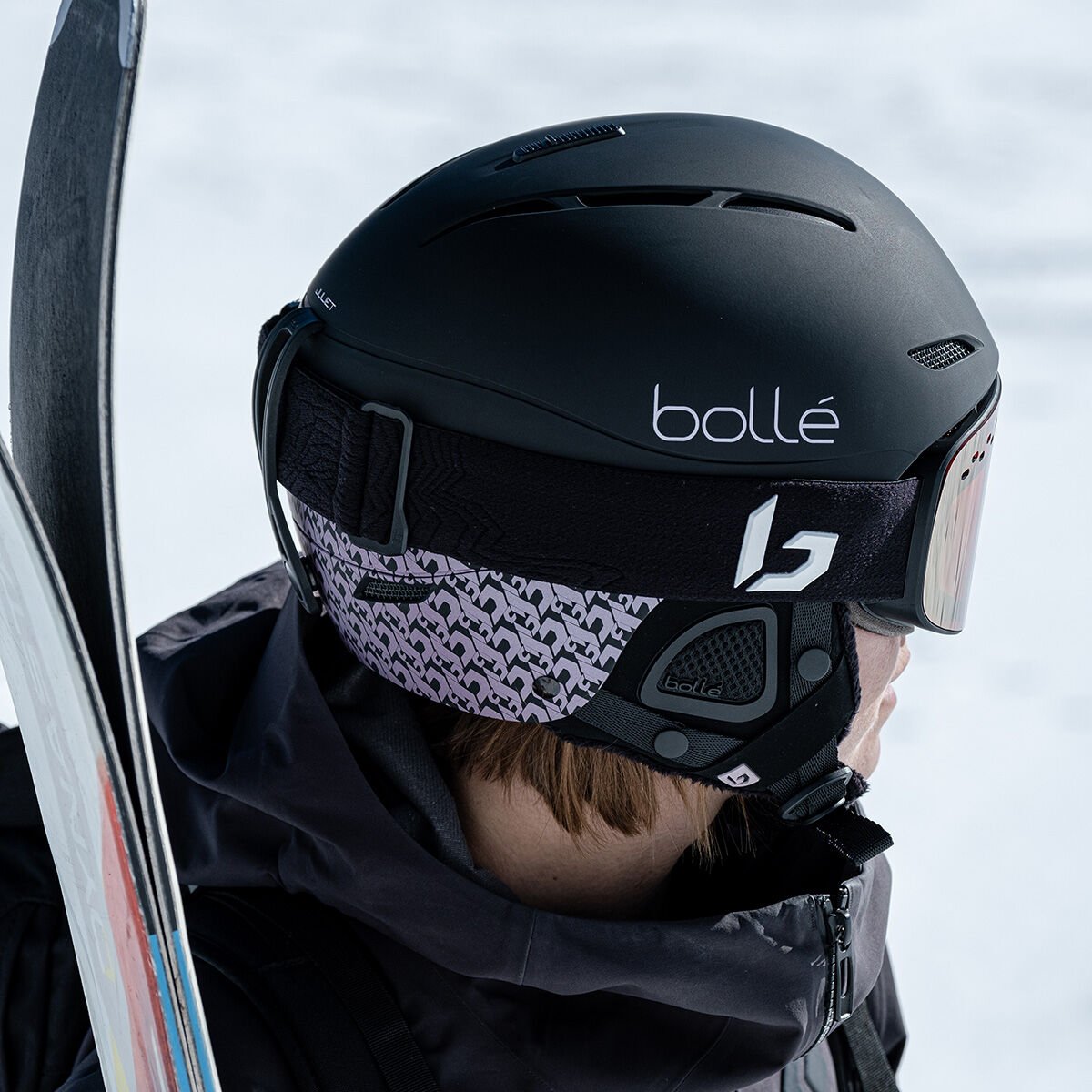 Black Lilac Matte Bollé JULIET Ski Helmets | OIUZPL-943