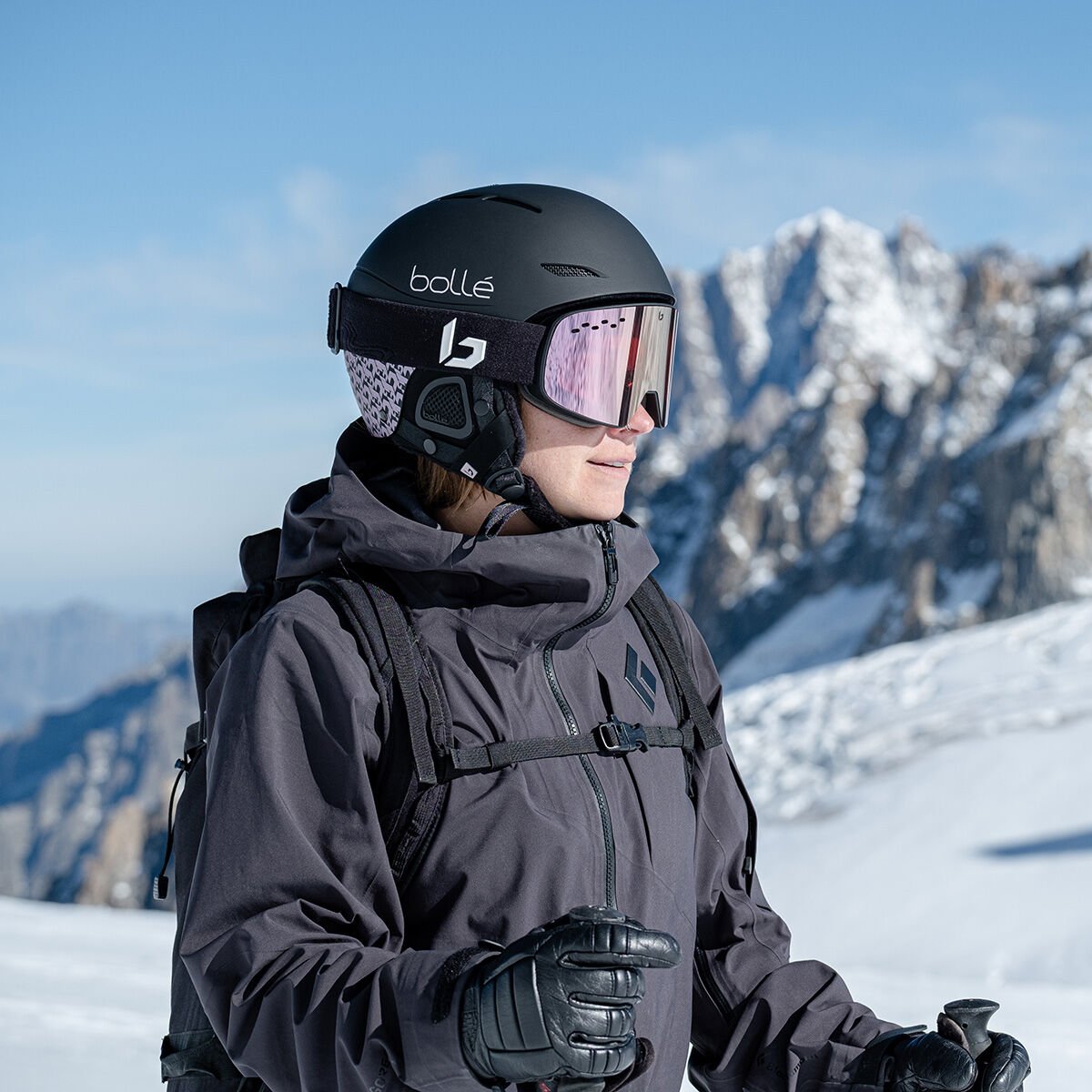 Black Lilac Matte Bollé JULIET Ski Helmets | OIUZPL-943