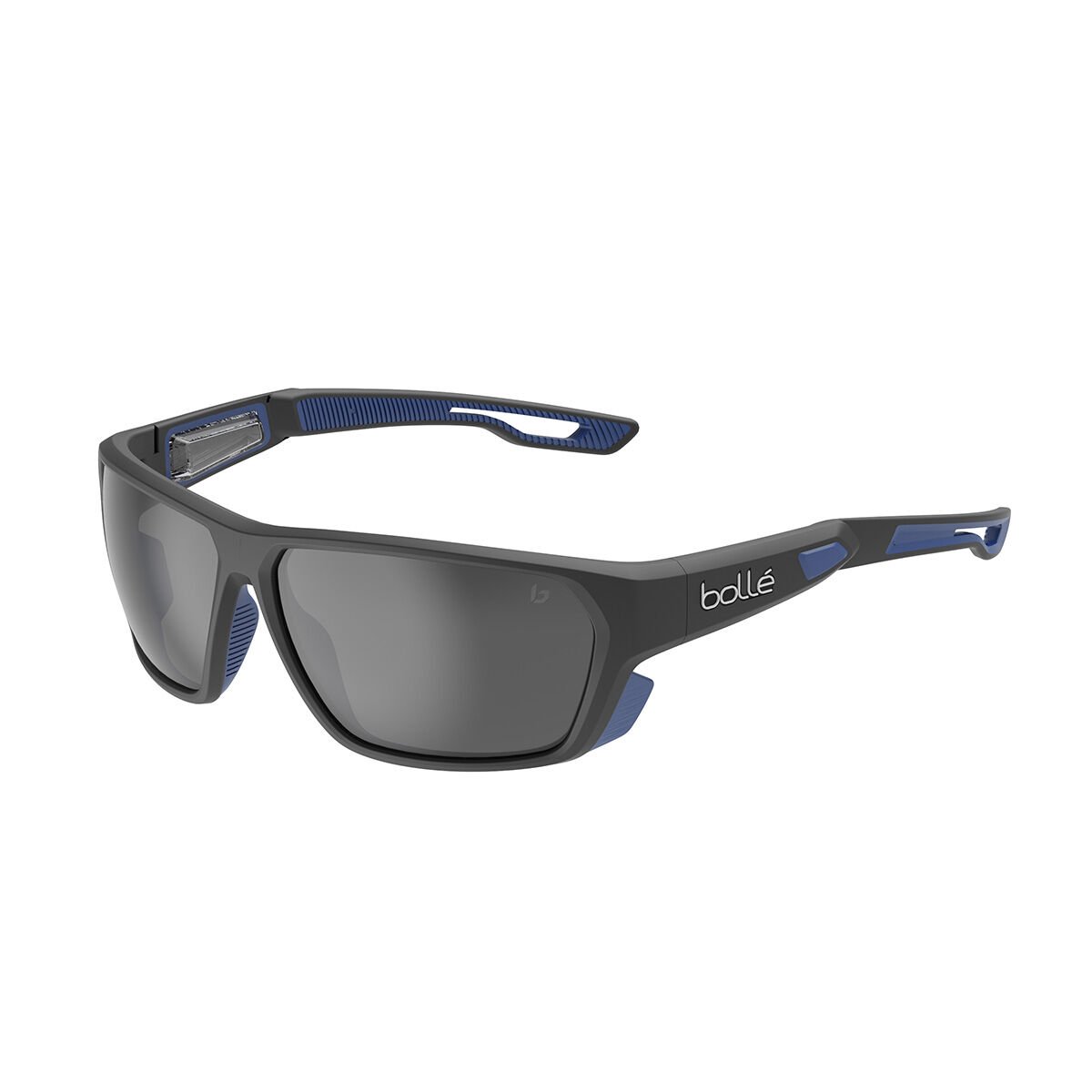 Black Matte Blue Bollé AIRFIN Sport Sunglasses | UQRBEV-142