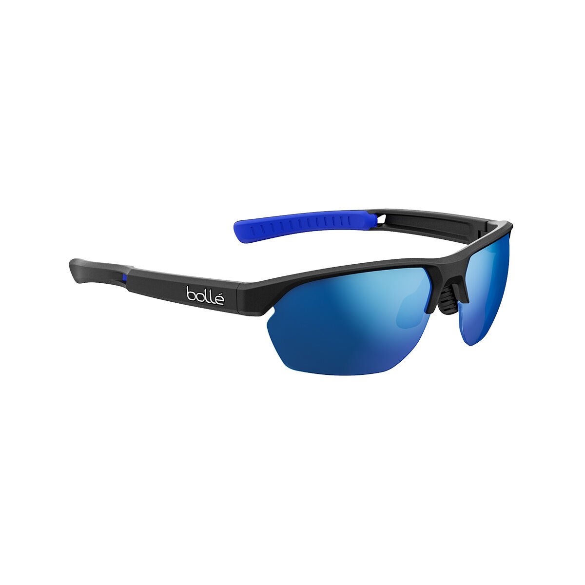 Black Matte Blue Bollé VICTUS Sport Sunglasses | NCRYOW-346