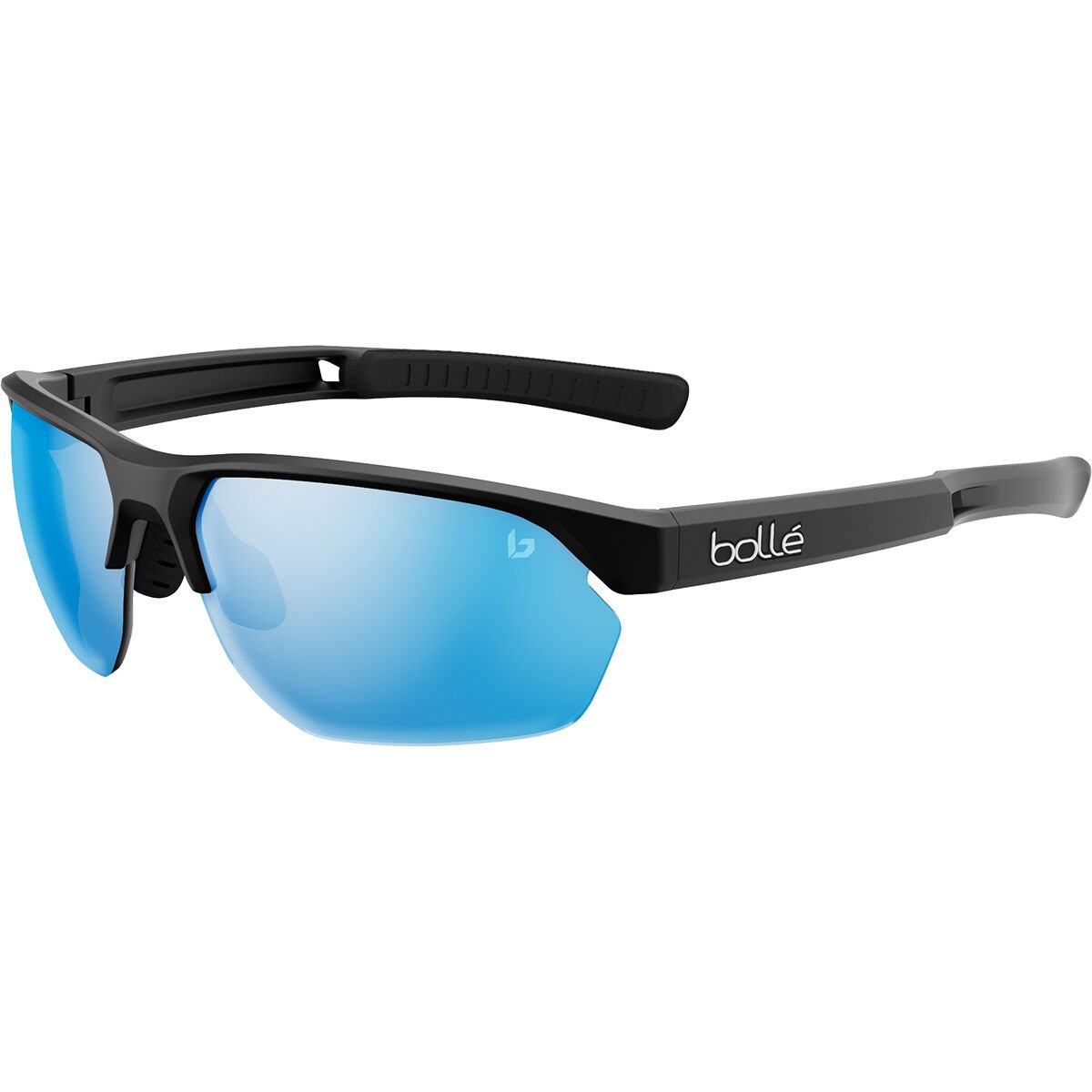 Black Matte Blue Bollé VICTUS Sport Sunglasses | NCRYOW-346