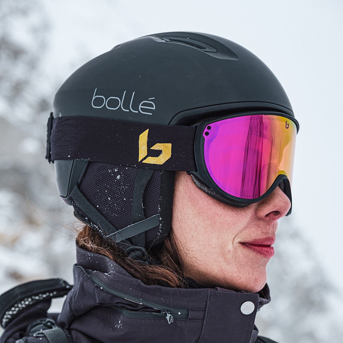 Black Matte Bollé ATMOS MIPS Ski Helmets | TAPZIO-018