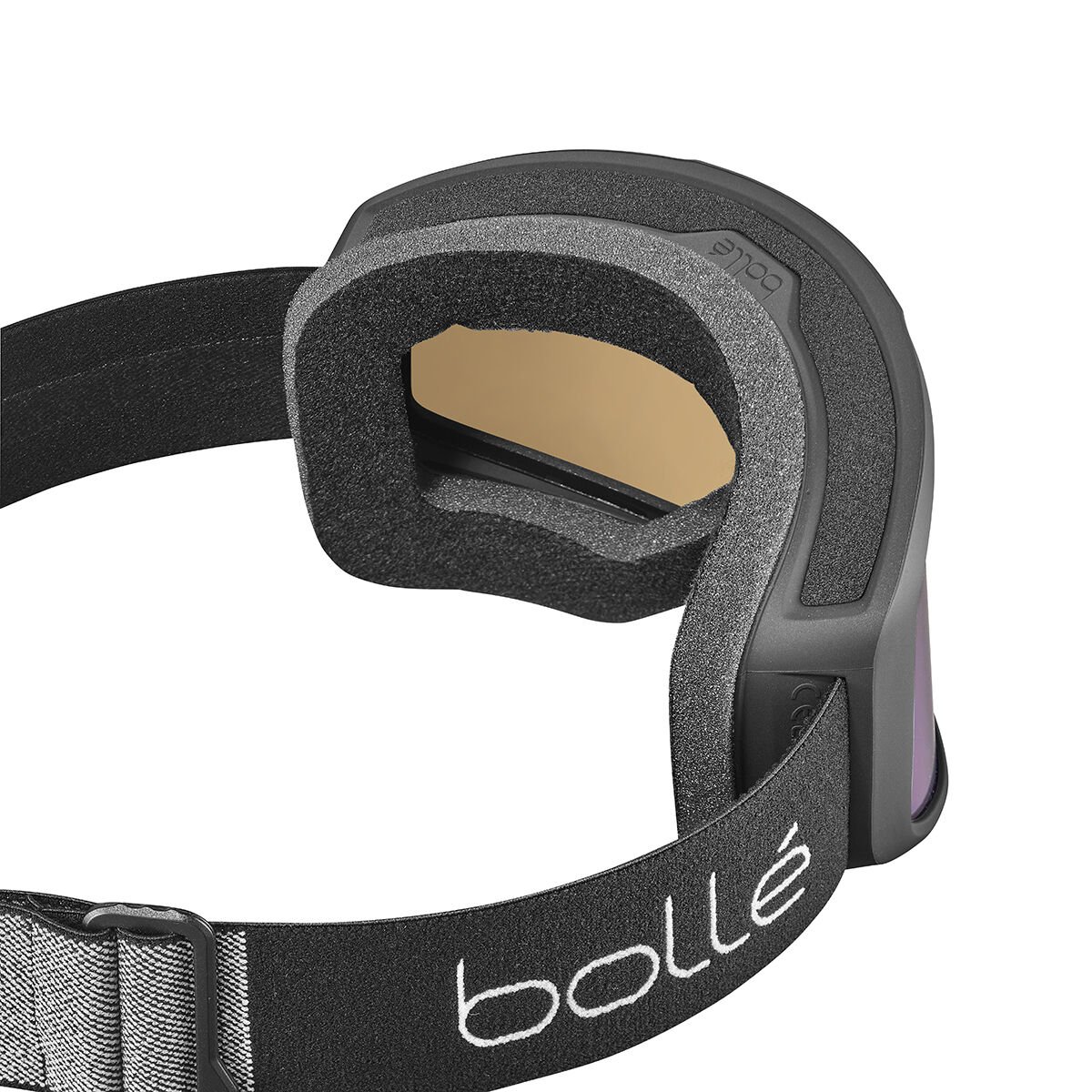 Black Matte Bollé BEDROCK PLUS Ski Goggles | NBSJVP-159