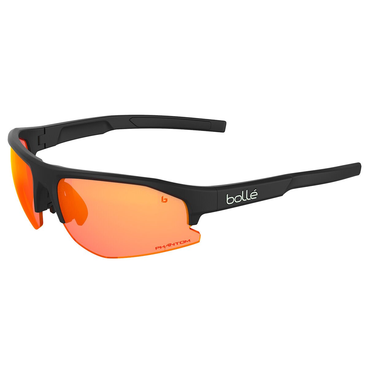 Black Matte Bollé BOLT 2.0 Sport Sunglasses | YZAWUH-398