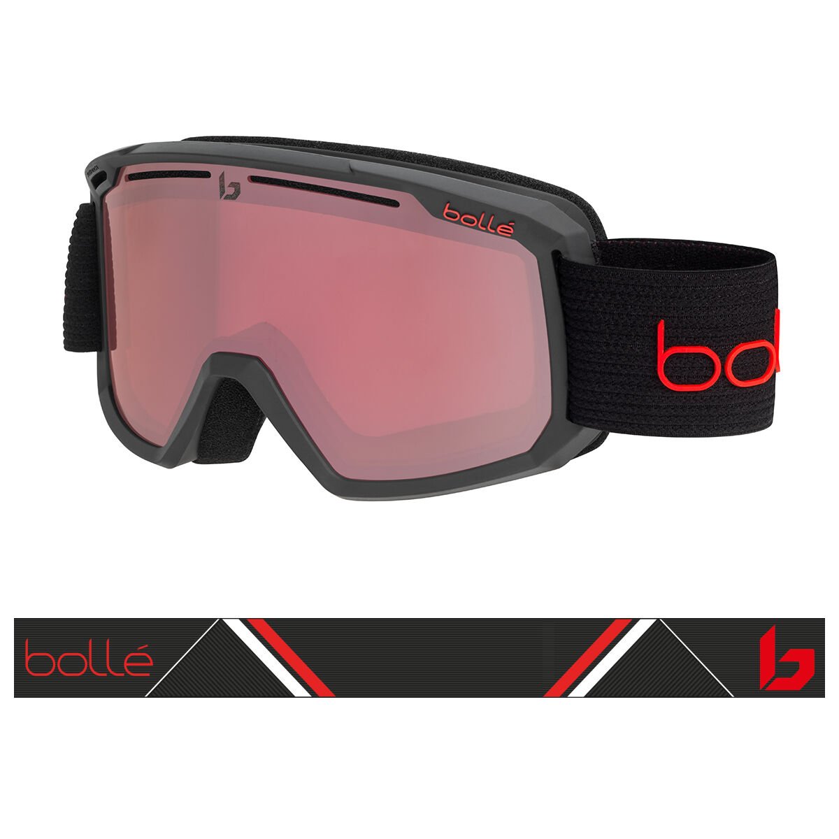 Black Matte Bollé MADDOX Ski Goggles | WBPGAC-296