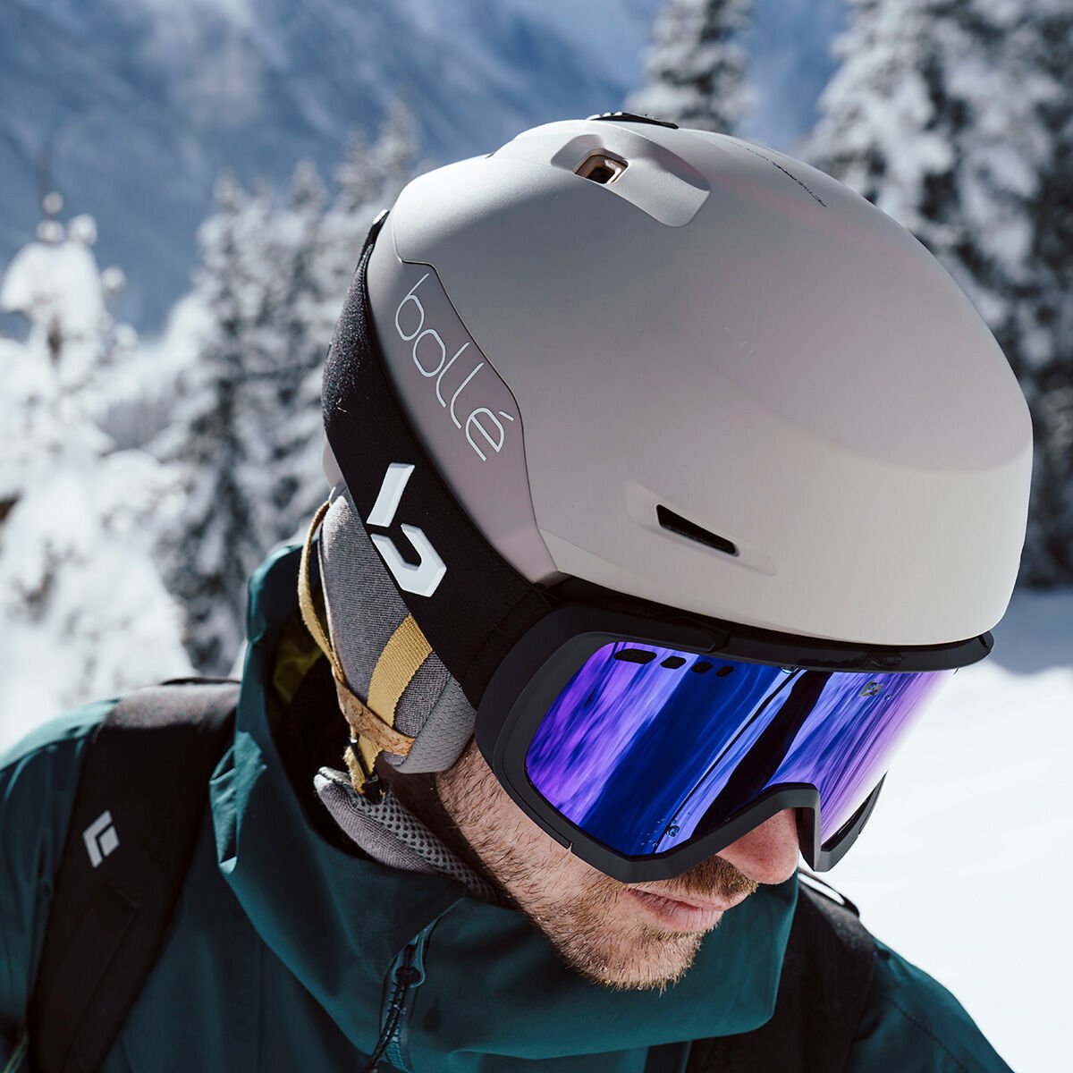 Black Matte Bollé MAMMOTH Ski Goggles | WQHNJB-560