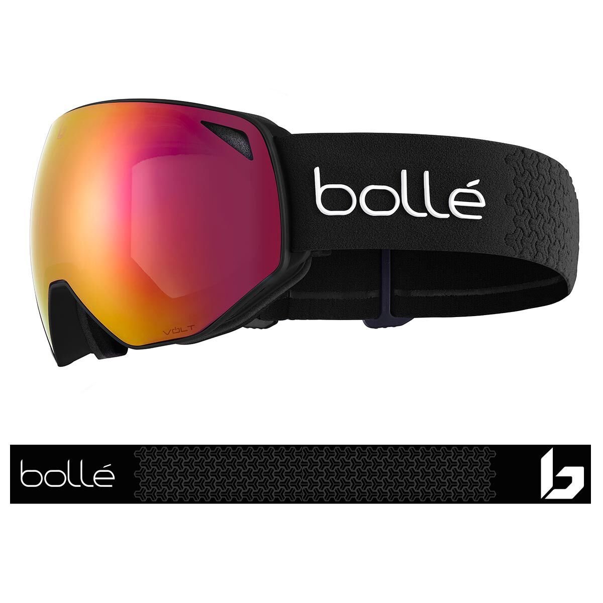 Black Matte Bollé TORUS Ski Goggles | ISMDGT-047