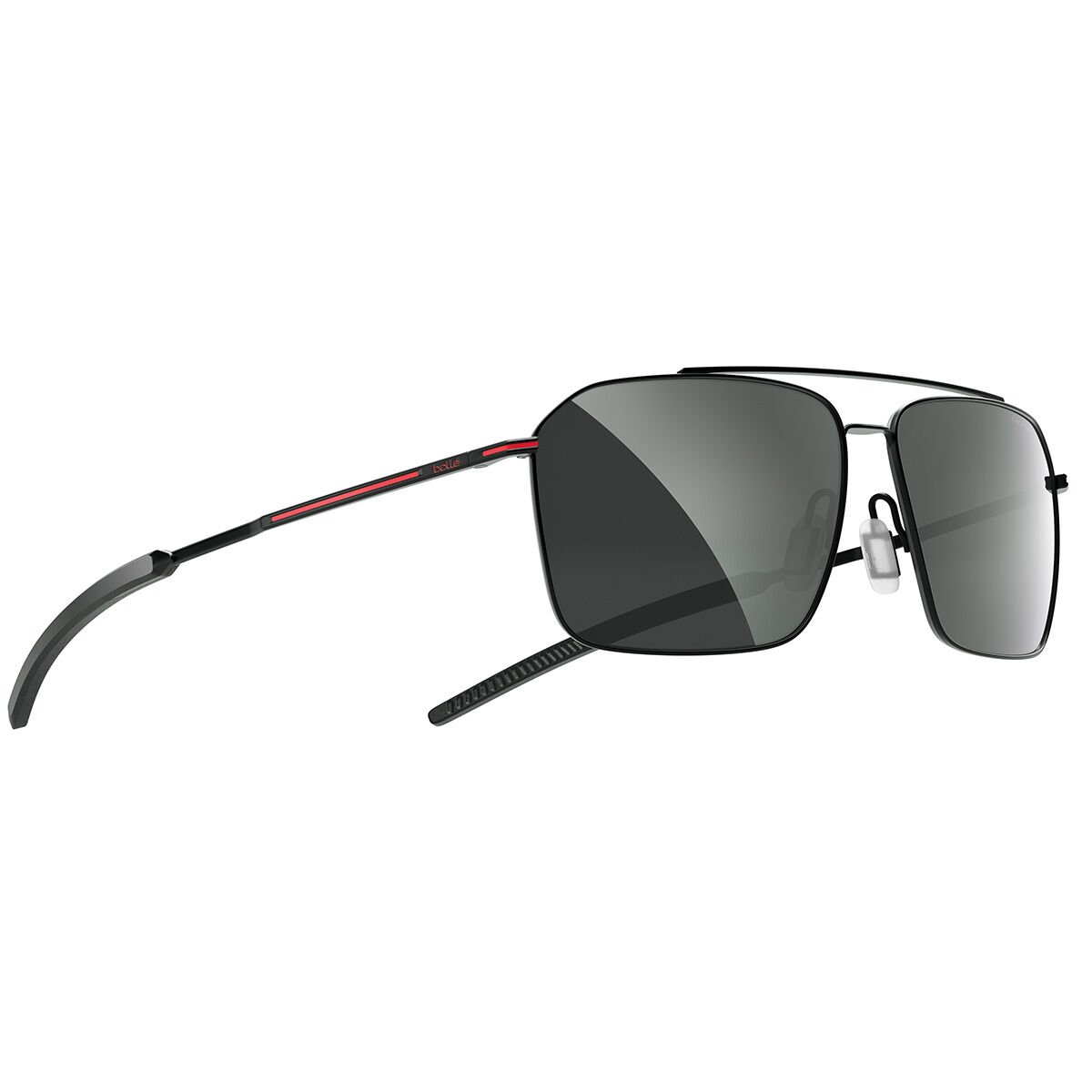 Black Red Matte Bollé FLOW Lifestyle Sunglasses | JXPKCY-382