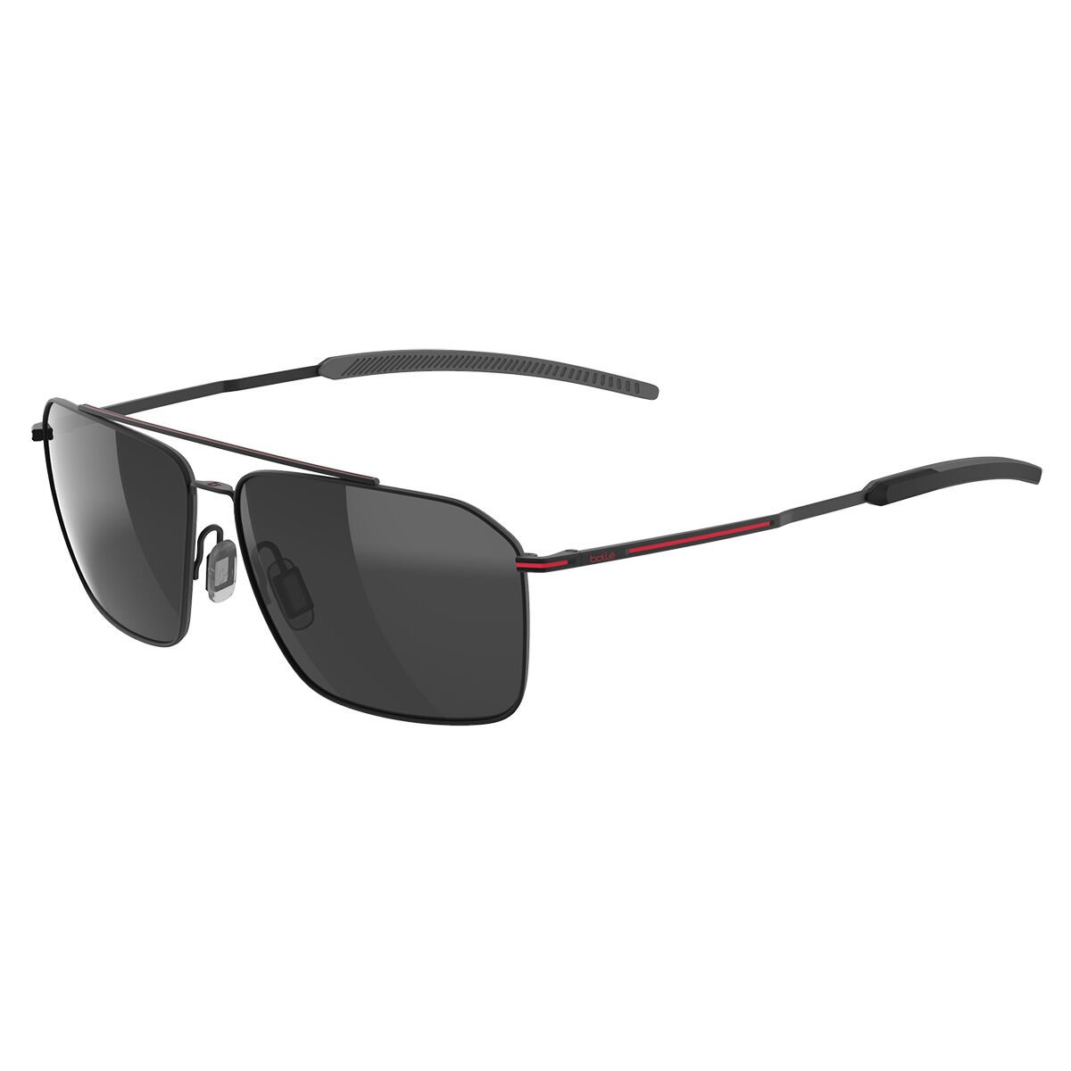 Black Red Matte Bollé FLOW Lifestyle Sunglasses | JXPKCY-382