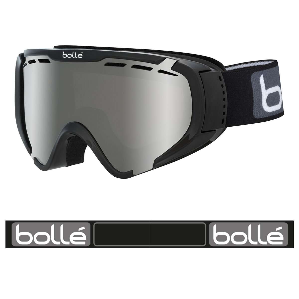 Black Shiny Bollé EXPLORER OTG Ski Goggles | BPOLFE-081