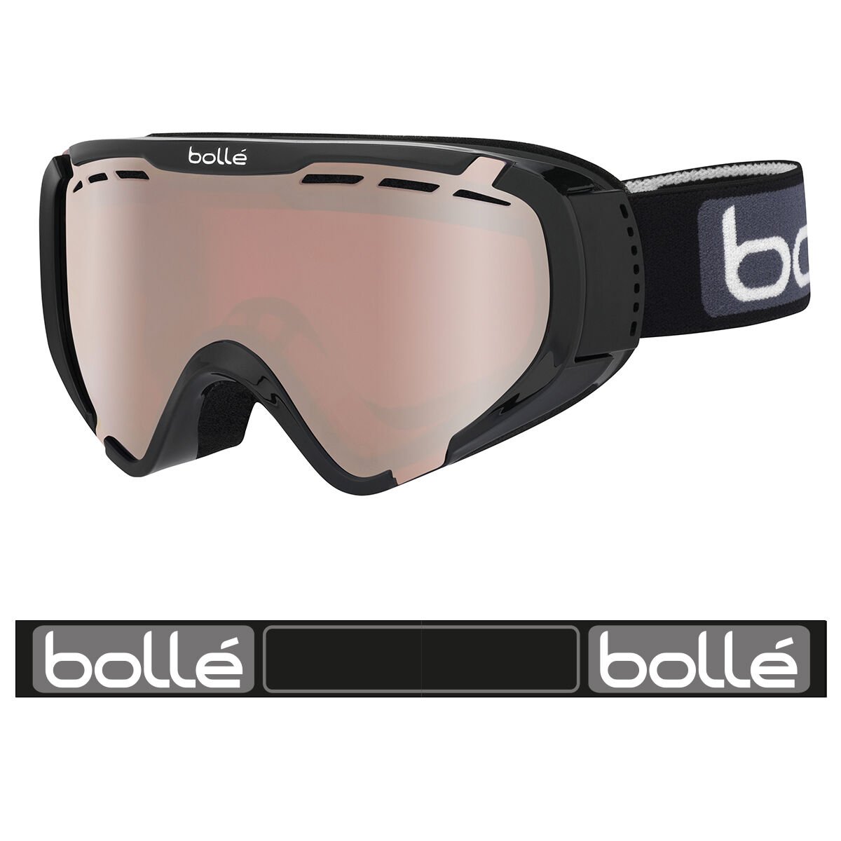 Black Shiny Bollé EXPLORER OTG Ski Goggles | FNRMVE-032