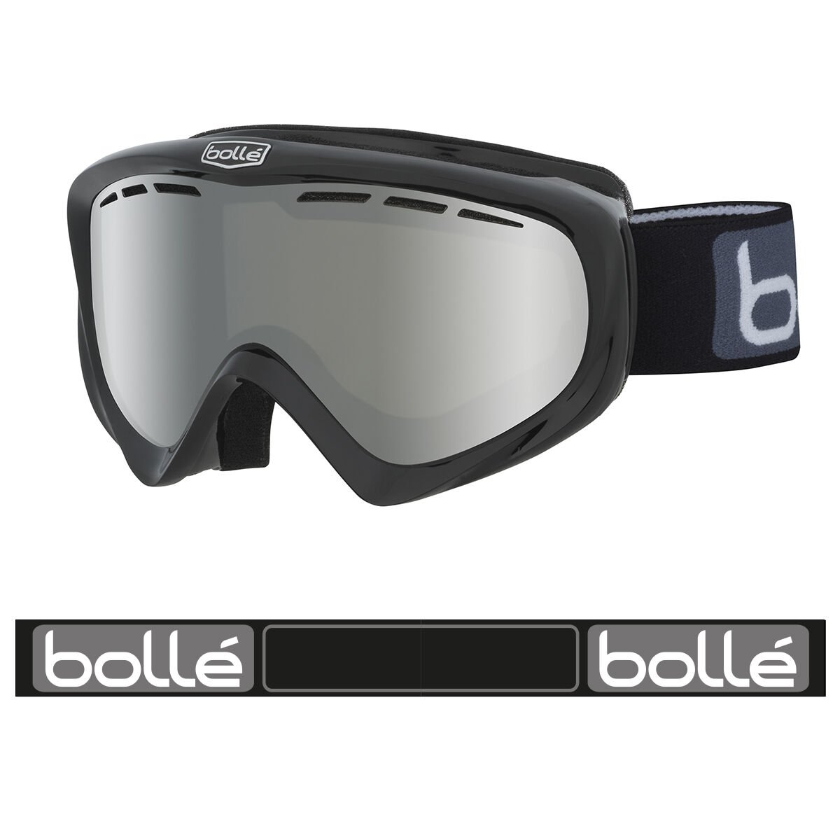 Black Shiny Bollé Y6 OTG Ski Goggles | XUYVFS-309