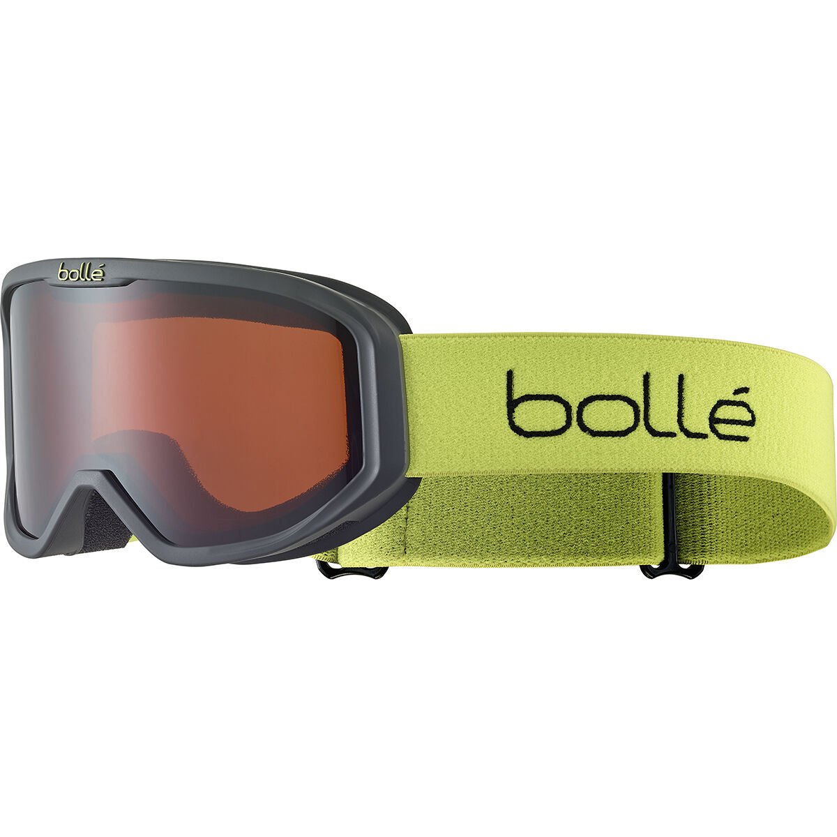 Black & Acid Matte Bollé INUK Ski Goggles | GBASUE-137