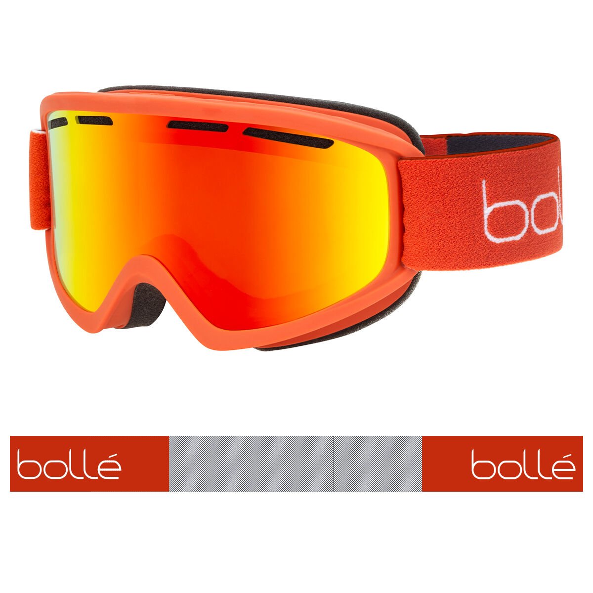 Brick Red Matte Bollé FREEZE PLUS Ski Goggles | XJHKOZ-419