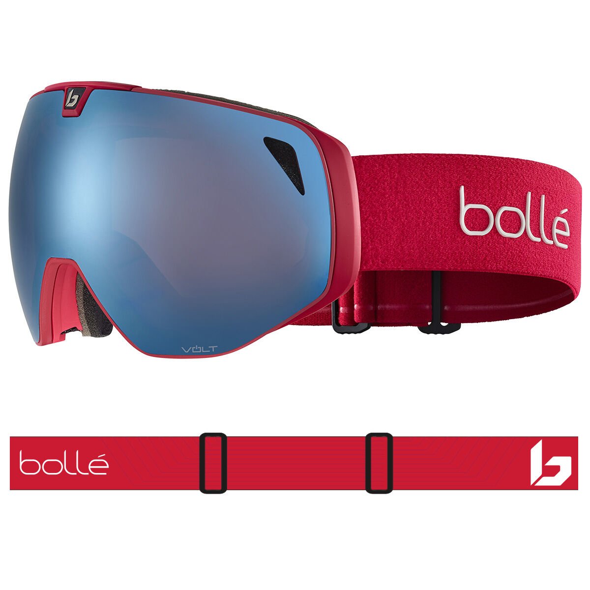 Carmine Red Matte Bollé TORUS NEO Ski Goggles | HJPCQS-409