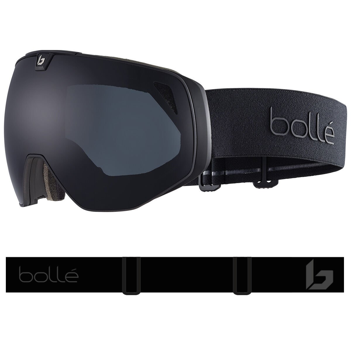 Full Black Matte Bollé TORUS NEO Ski Goggles | OXEULT-871