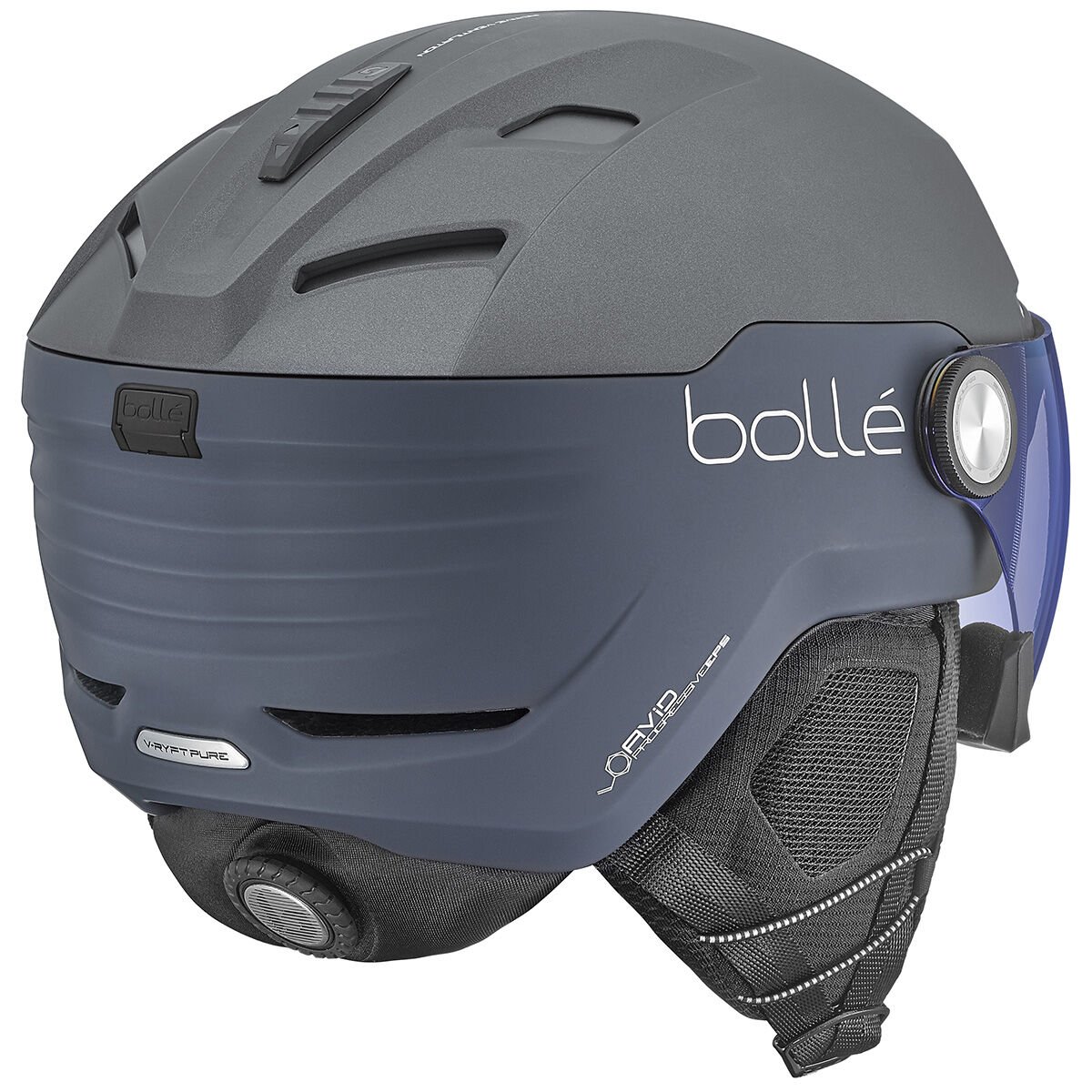 Grey Matte Bollé V-RYFT PURE Ski Helmets | EFDMTP-325