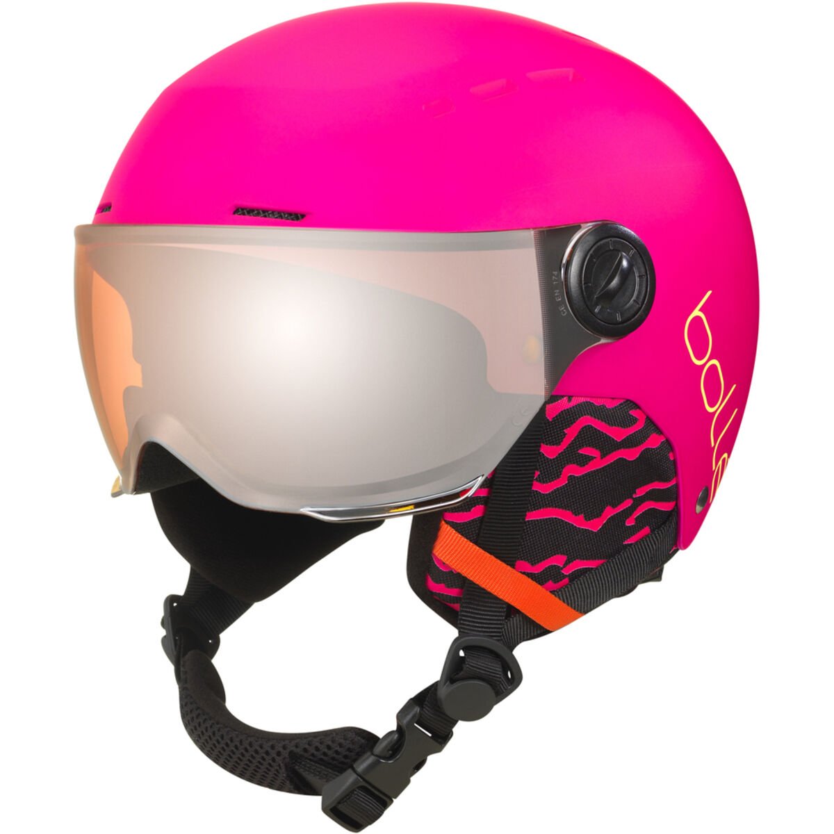 Hot Pink Matte Bollé QUIZ VISOR Ski Helmets | FOPZCX-941