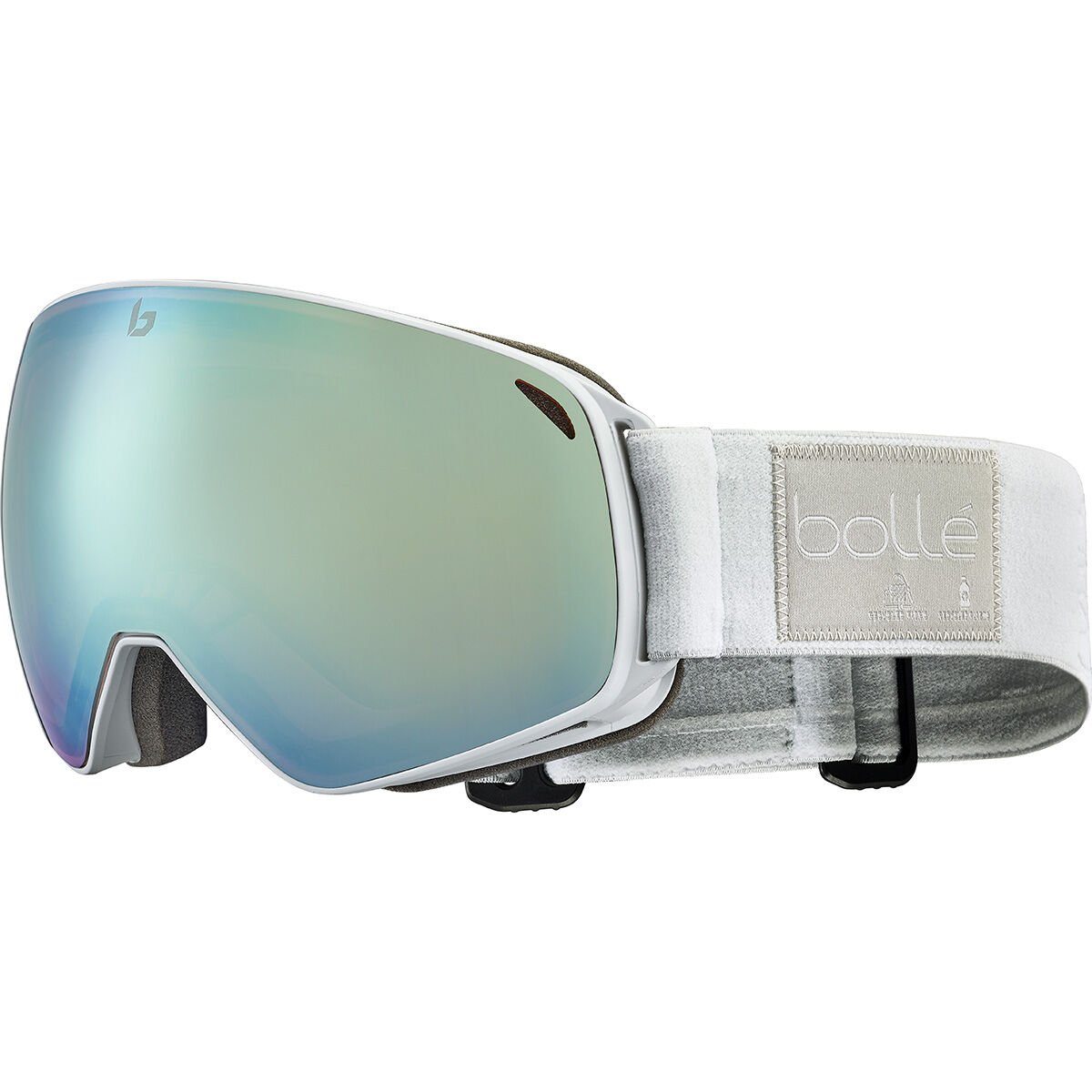 Ice White Matte Bollé ECO TORUS M Ski Goggles | XZDTSU-710