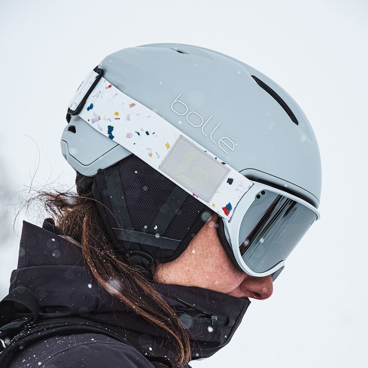 Lightest Grey Matte Bollé ATMOS MIPS Ski Helmets | XUFRWZ-087