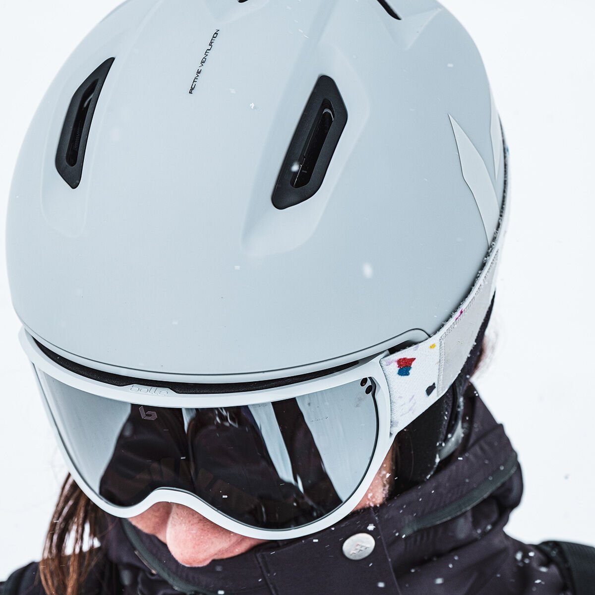 Lightest Grey Matte Bollé ATMOS MIPS Ski Helmets | XUFRWZ-087