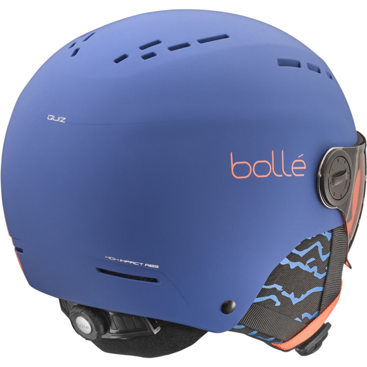 MATTE ROYAL BLUE Bollé QUIZ VISOR Ski Helmets | CSIKHB-579