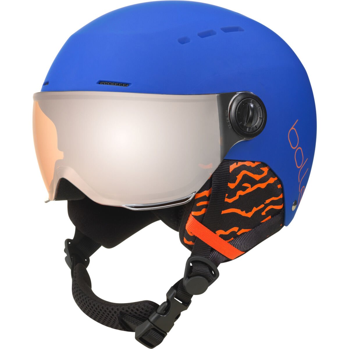 MATTE ROYAL BLUE Bollé QUIZ VISOR Ski Helmets | CSIKHB-579