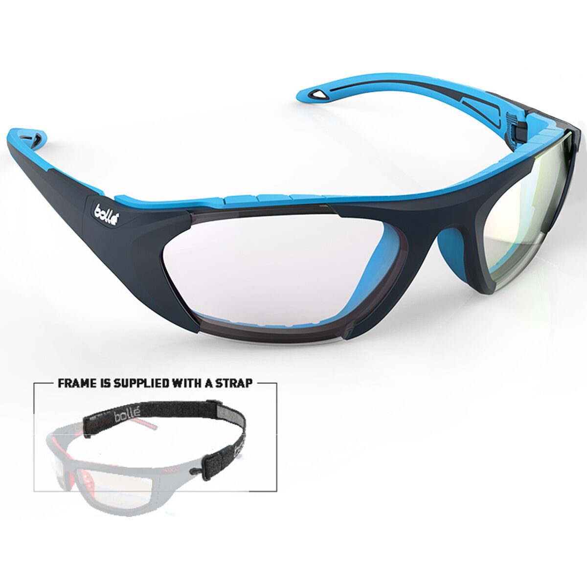 Navy Light Blue Matte Bollé BALLER Sport Sunglasses | MABUTK-940