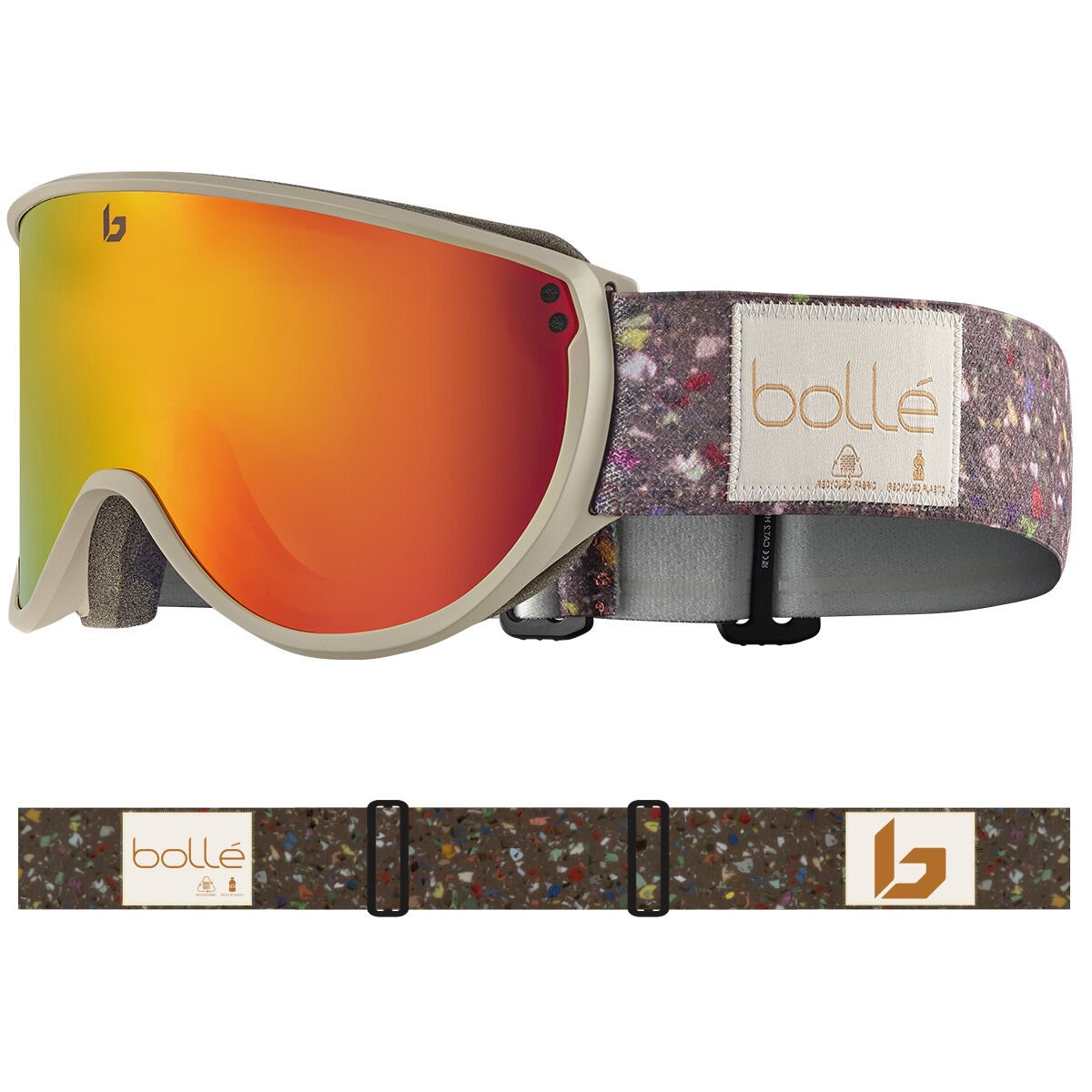 Oatmeal Matte Bollé BLANCA Ski Goggles | YIPHWQ-753