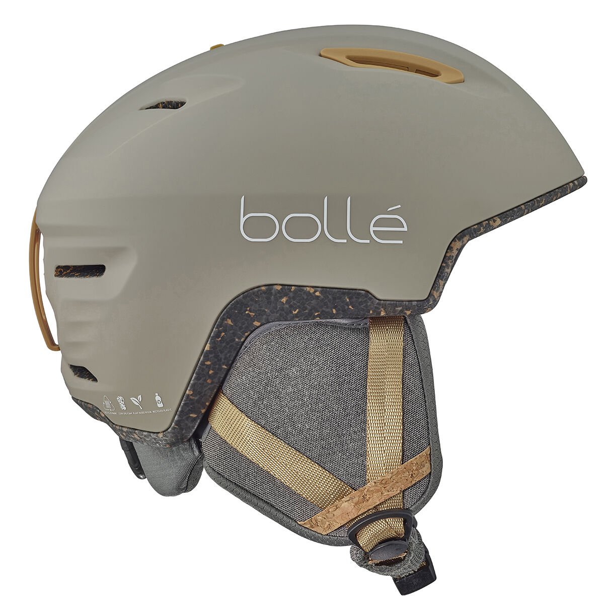 Oatmeal Matte Bollé ECO ATMOS Ski Helmets | NIVDMU-346