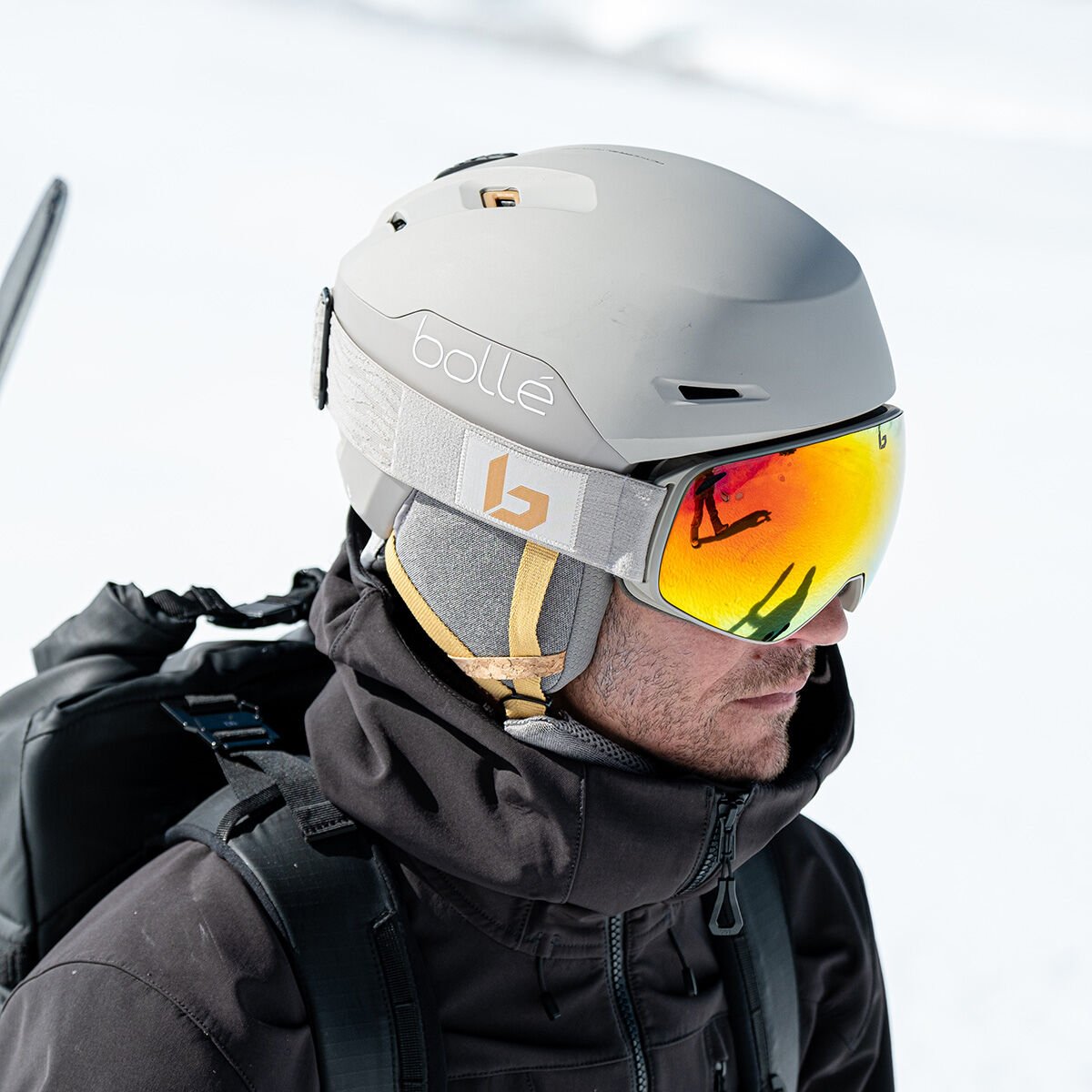 Oatmeal Matte Bollé ECO RYFT PURE MIPS Ski Helmets | XBTWCE-624