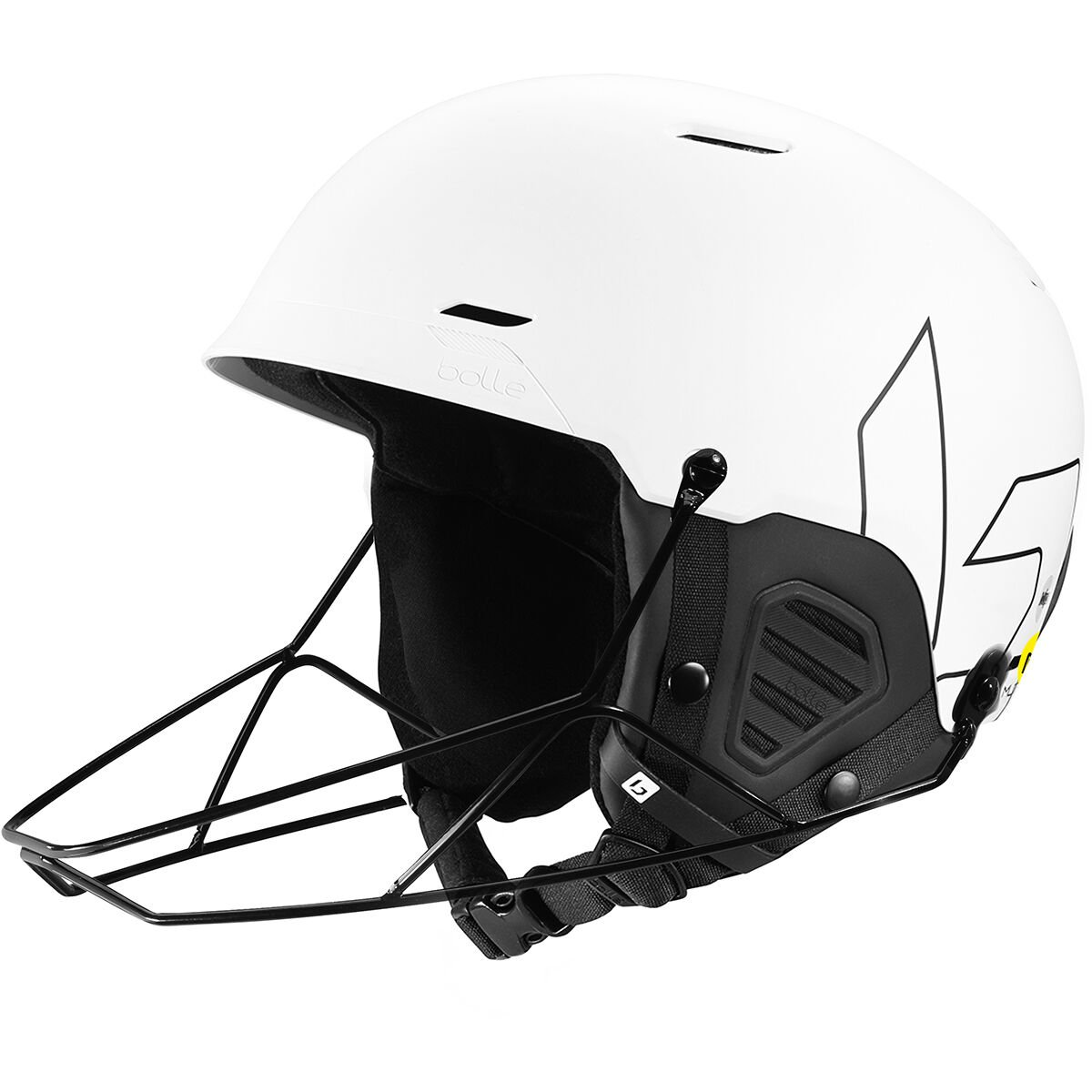 Offwhite Matte Bollé MUTE MIPS Ski Helmets | SPWLMI-460