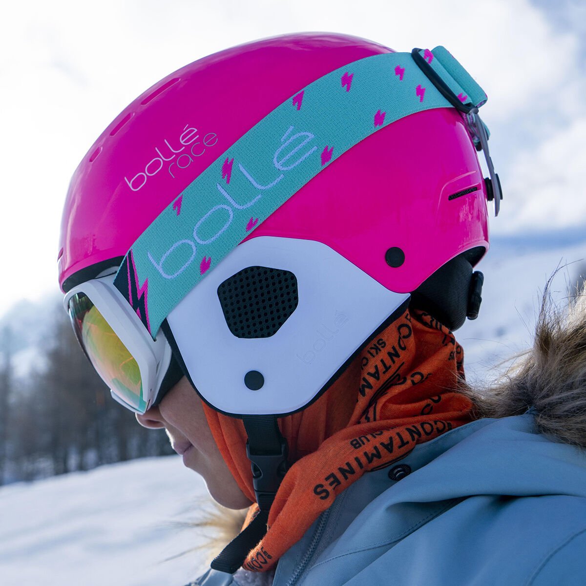 Pink Shiny Bollé QUICKSTER Ski Helmets | NUTBSL-603