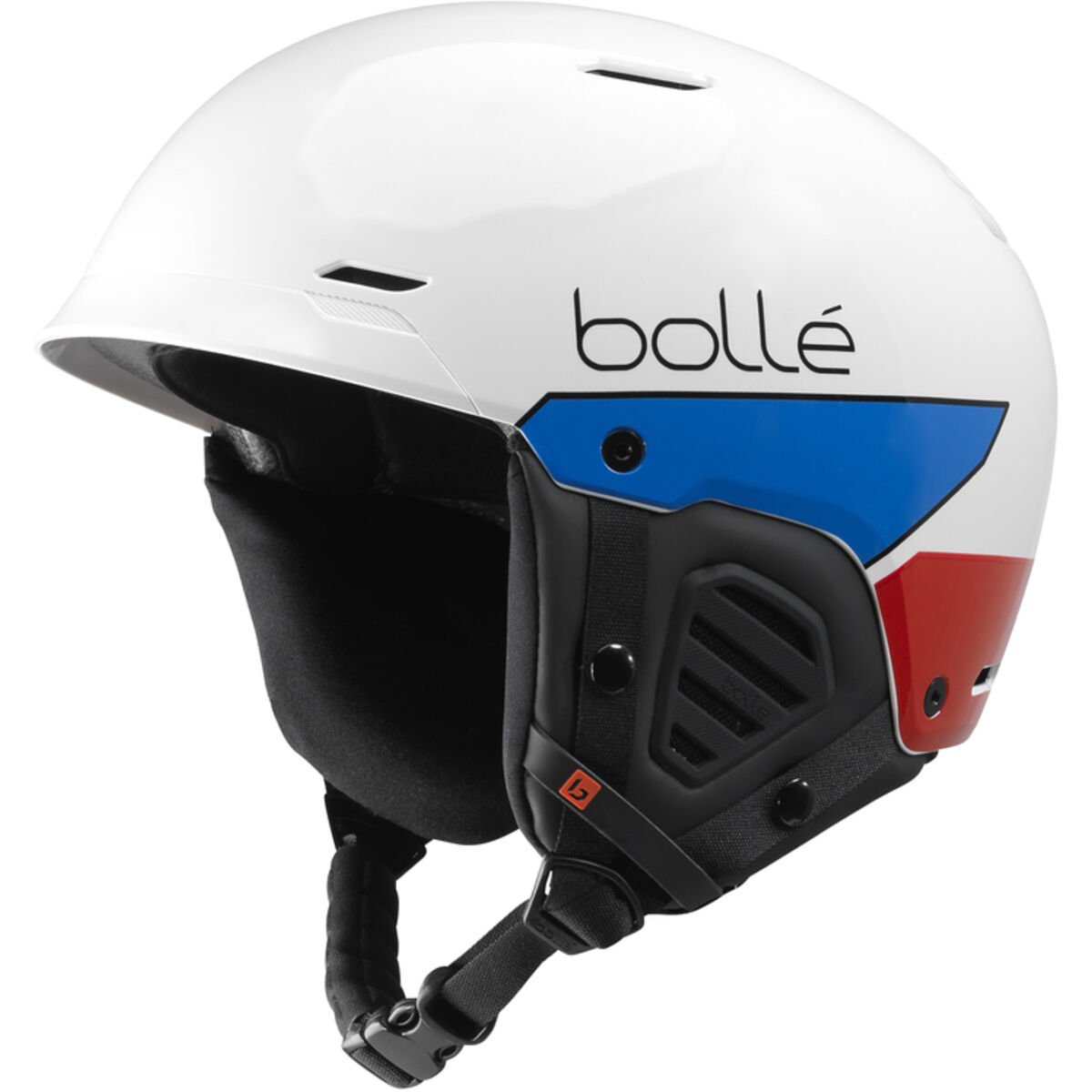 Race White Blue Shiny Bollé MUTE Ski Helmets | OBMUSX-531