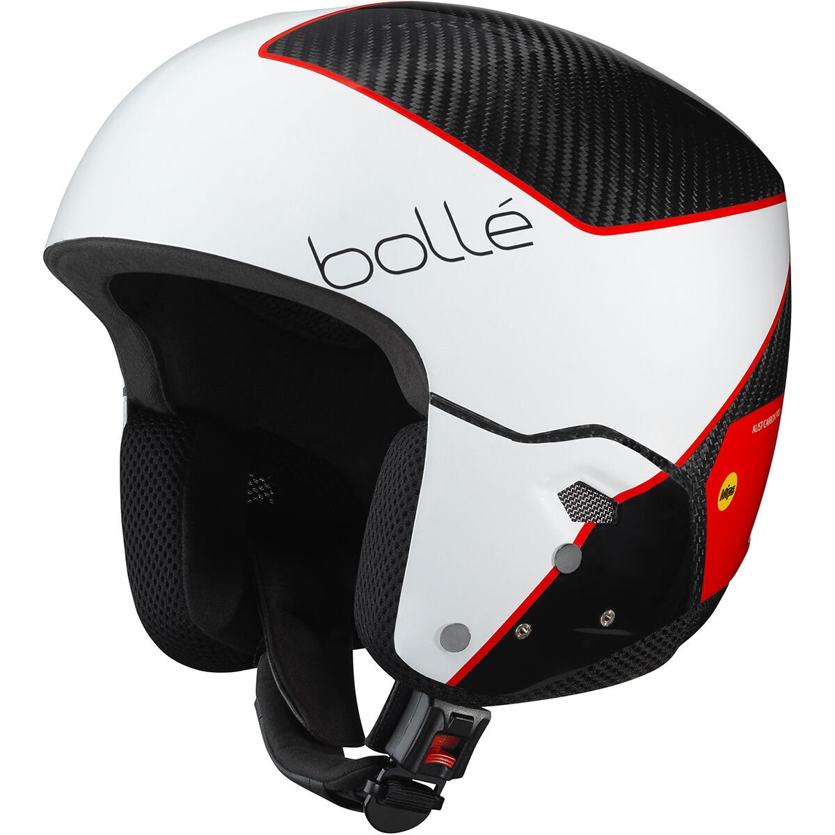 Race White Shiny Bollé MEDALIST CARBON PRO MIPS Ski Helmets | SGCFMZ-078