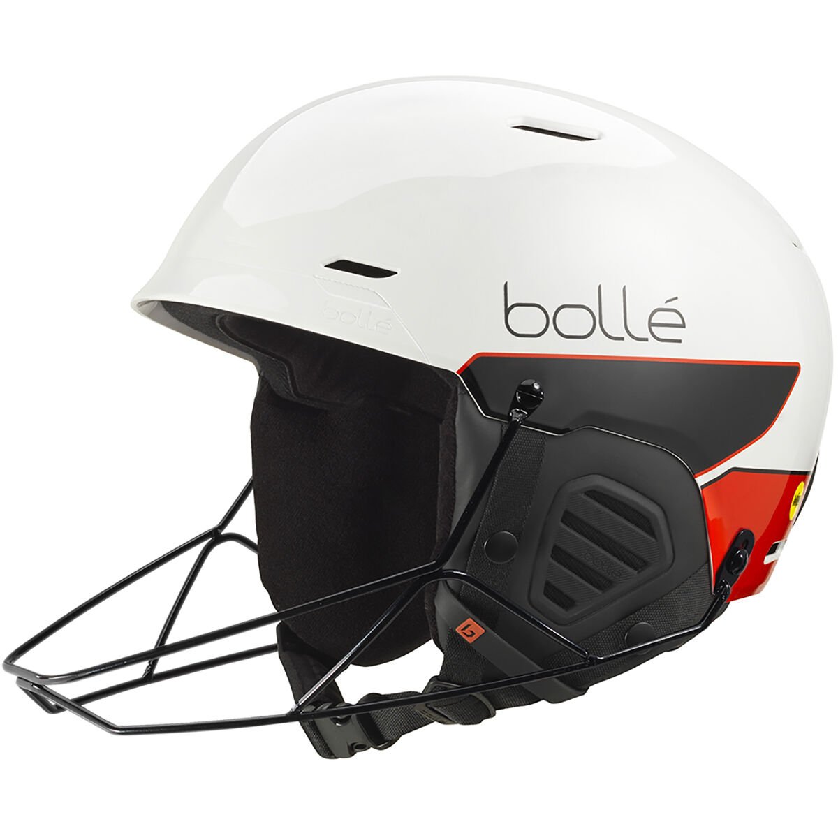 Race White Shiny Bollé MUTE SL MIPS Ski Helmets | ZJNDFY-805