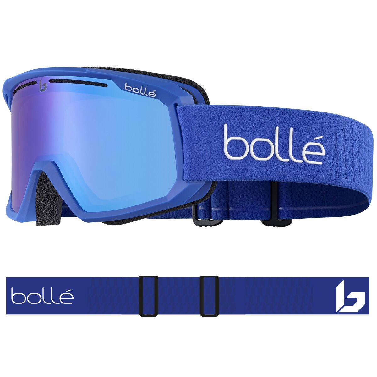 Royal Blue Matte Bollé MADDOX Ski Goggles | KBWDFV-042