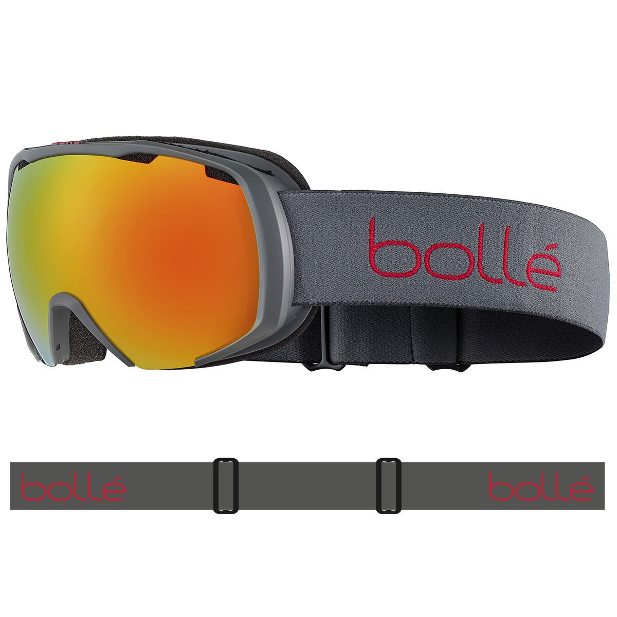 Titanium Matte Bollé ROYAL Ski Goggles | EJGIQH-572