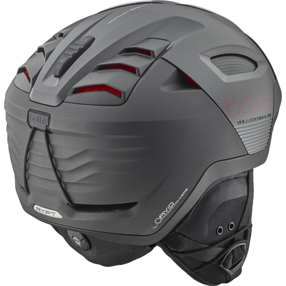 Titanium Red Matte Bollé RYFT MIPS Ski Helmets | WNJDRF-502