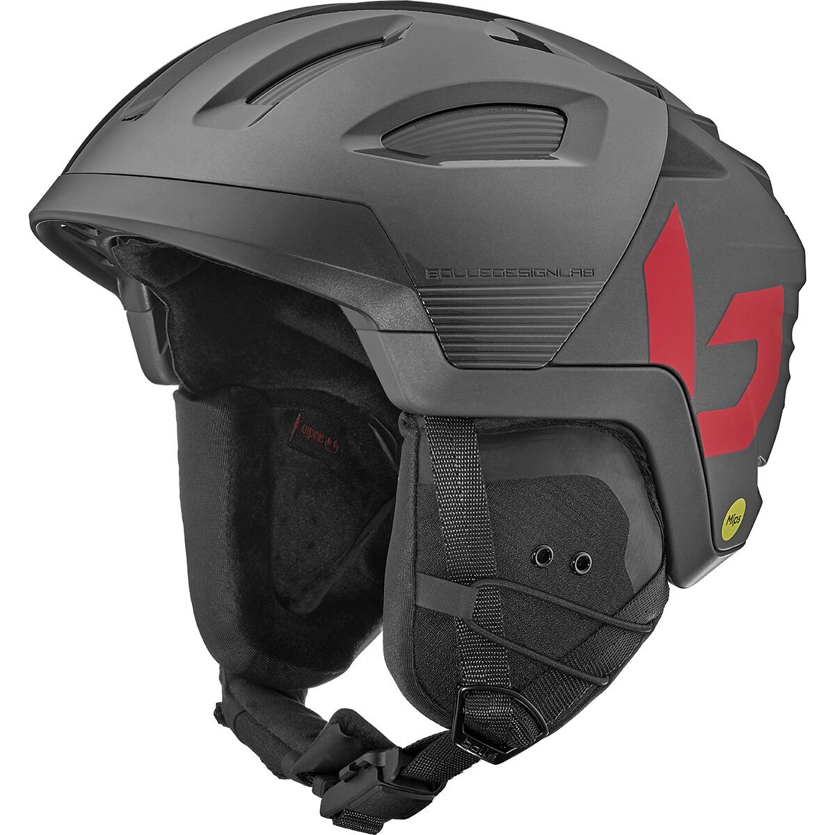 Titanium Red Matte Bollé RYFT MIPS Ski Helmets | WNJDRF-502