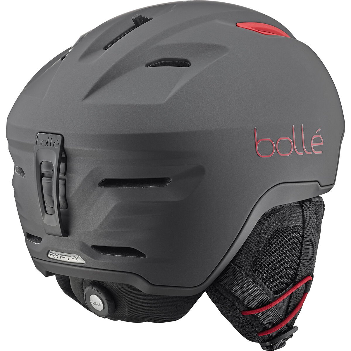 Titanium Red Matte Bollé RYFT YOUTH Ski Helmets | UMFQCR-961