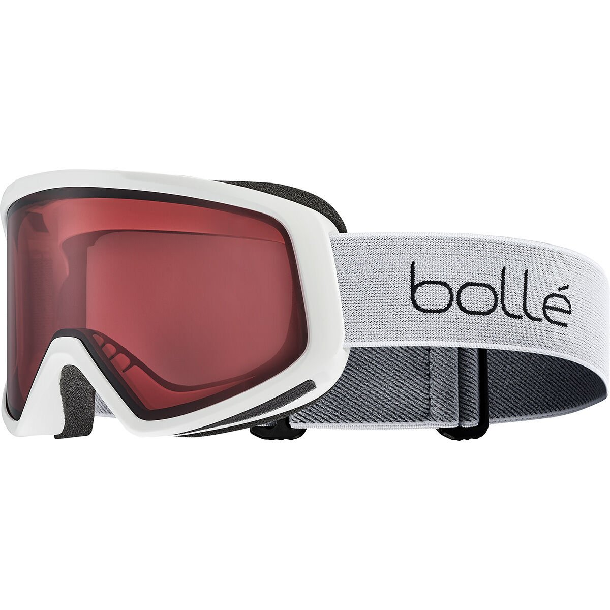 White Matte Bollé BEDROCK Ski Goggles | EPGNRT-964