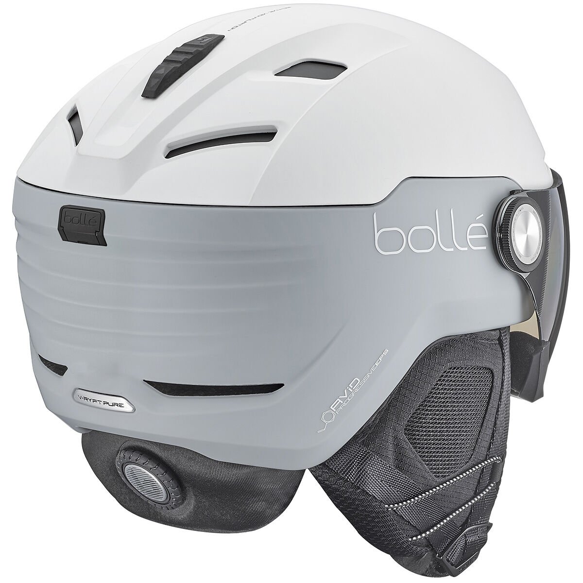 White Matte Bollé V-RYFT PURE Ski Helmets | ZHRMSK-426